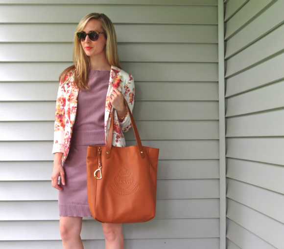 Floral blazer for work - Sarah's Real Life