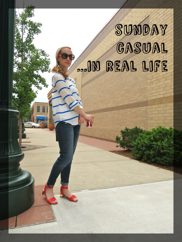 Stripes & Sandals - Sarah's Real Life