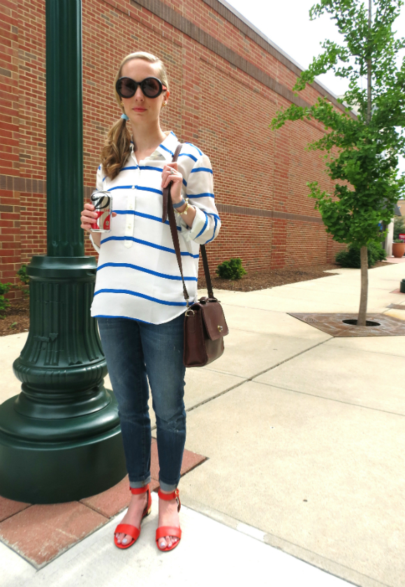 Stripes & Sandals - Sarah's Real Life