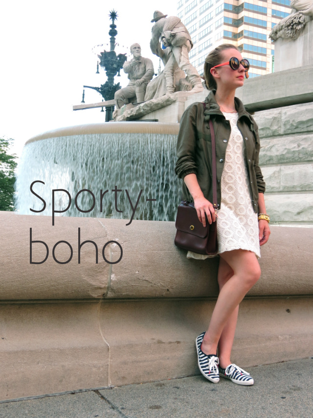 how to wear a utility jacket, how to wear an army jacket, utility jacket with boho outfit