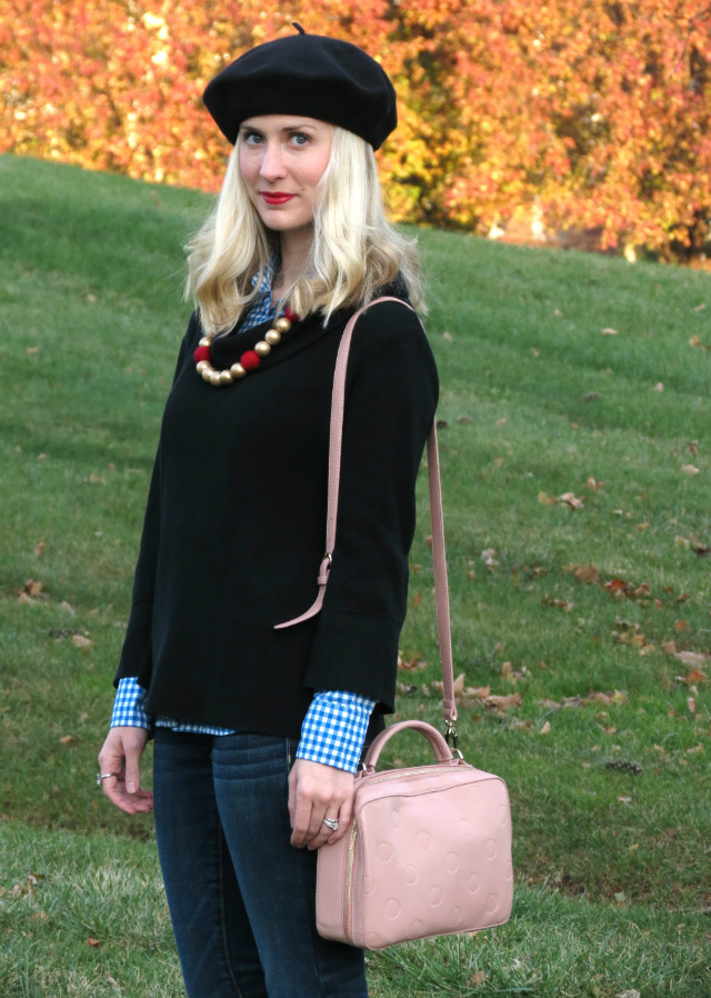 how to wear a beret, indianapolis circle of lights, sylca designs, calvin klein boots, nars cruella, bow ring