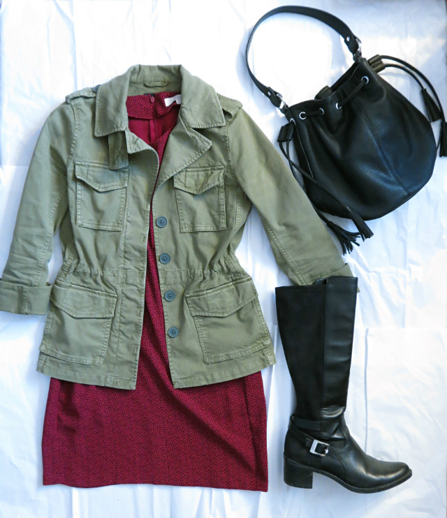 winter outfit ideas, dress blazer boots, midwest style blog