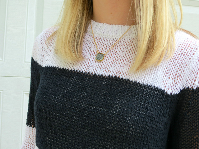 summer sweater, colorblock outfit, blush satchel, Indiananpolis style blog