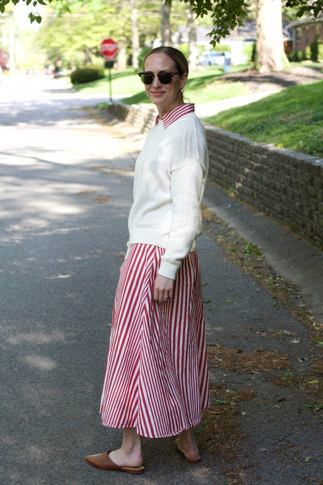 maxi shirtdress, sweater over dress, casual spring outfits