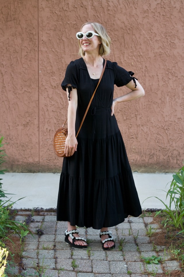 Christy Dawn dress, Arizona love pearl sandals